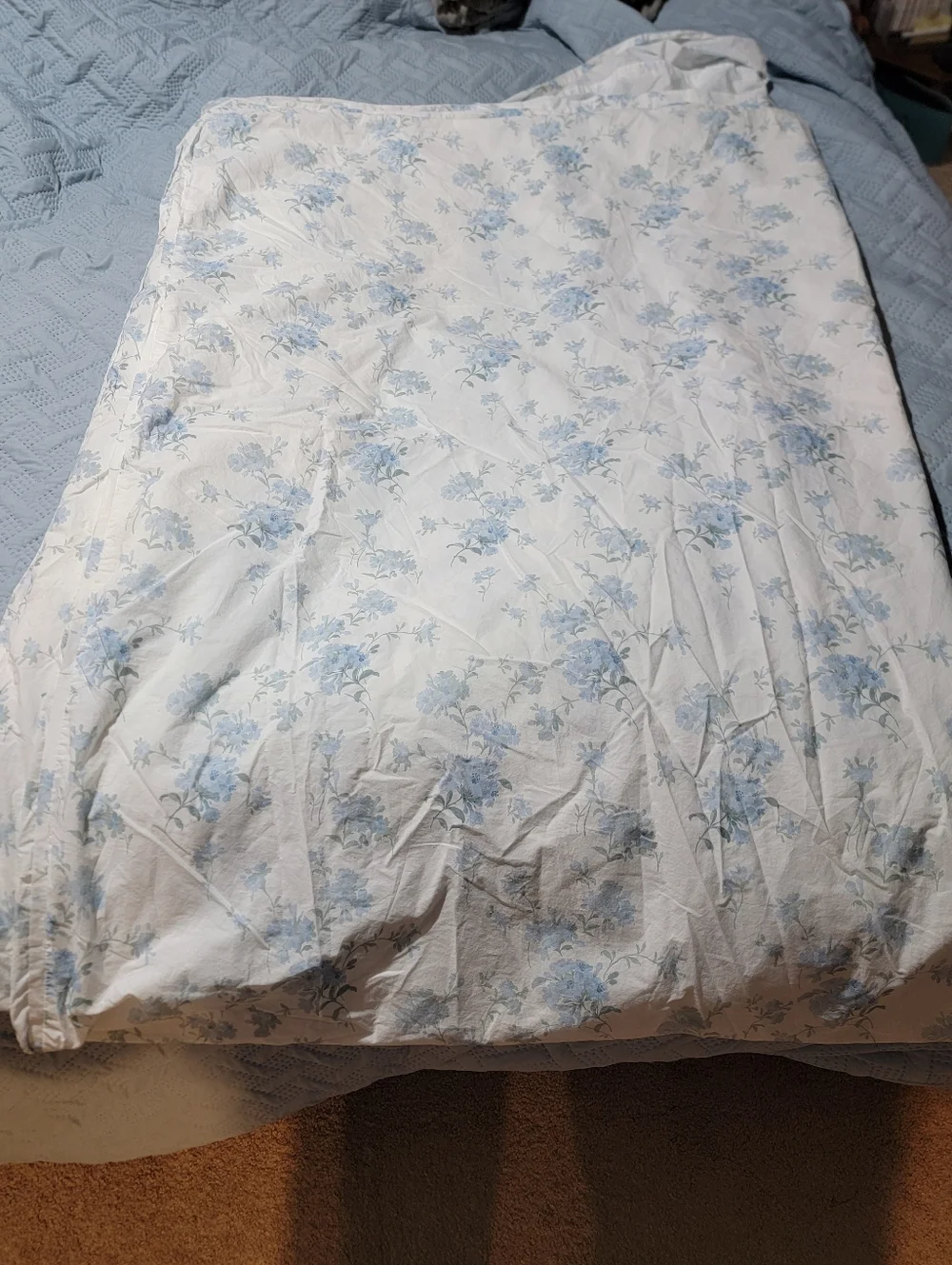 LoveShackFancy x Pottery Barn Blue Floral Duvet Cover Twin Twin XL